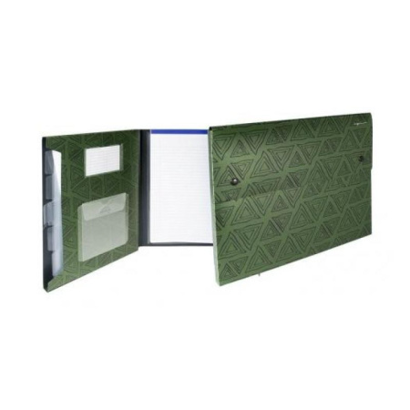 Папка-конверт Silwerhof "DELTA" на 2 кнопках, 4 отделения, оливковая (255032-22) Папка-конверт Silwerhof "DELTA" на 2 кнопках, 4 отделения, оливковая (255032-22)