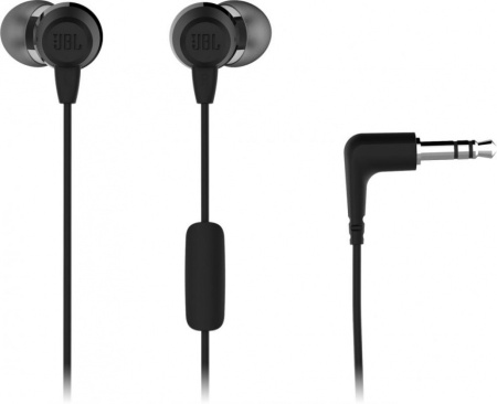 Гарнитура проводная JBL C50HI вставные, 16 Ом, 101дБ, кабель 1.2м Черный