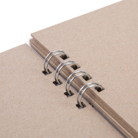 Заготовка для альбома (на пружинке) 1250 г/квм "Mr.Painter" ZKL-06 A5 19.8 x 14 см 6 л. 01 Серебристая пружина