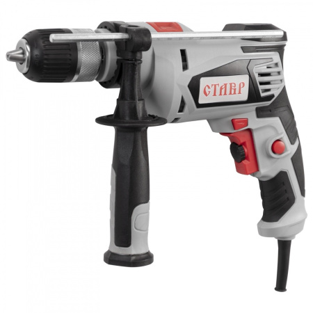 Дрель ударная Ставр ДУ-13/750БК 750 Вт, 0-3000 об/мин, 0-40000 уд/мин, патрон 2-13мм двухмуфтовый