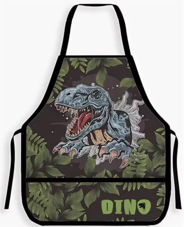 Фартук с карманом ПЧЕЛКА "Опасный Дино" ФДТ-3