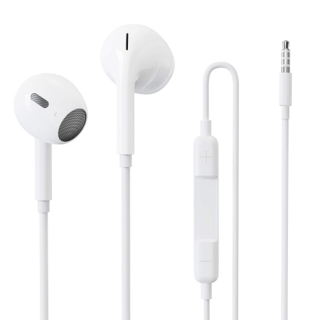 Гарнитура Perfeo REPRO внутриканальные, белый, с управлением звуком (PF_B4184)