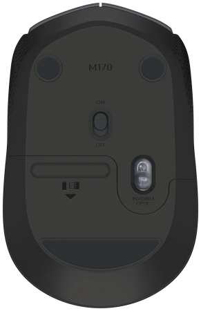 Мышь беспроводная Logitech M170 (910-004646) оптическая, 1000dpi, радиус действия до 10м, Grey