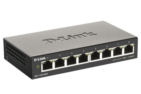 Коммутатор D-Link DGS-1100-08V2 8-port 10\100\1000_Mbps