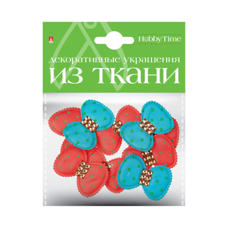 Декоративные украшения из ткани, набор №13, "Бантики М" Hobby Time 2-159/09