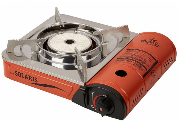 Газовая плита Tourist Solaris TS-700 портативная, керамическая, в кейсе