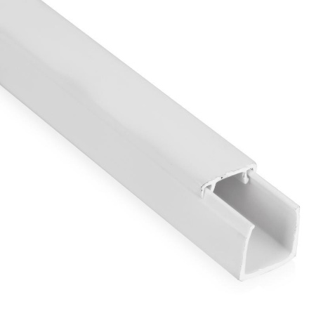 Кабель-канал  12*12мм, белый, Элекор, 2метра