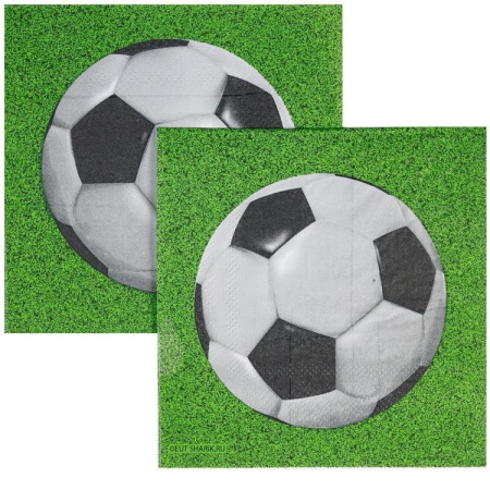 Салфетки "Футбол", 25см/12шт. (1502-5270)