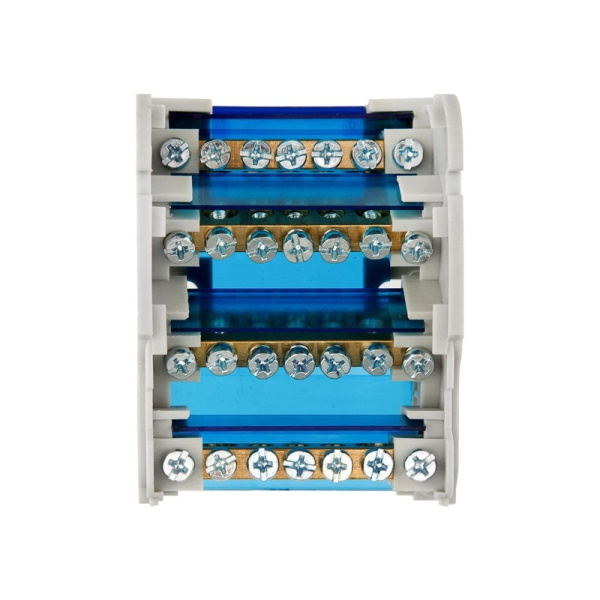 Шина на DIN-рейку в корпусе (кросс-модуль) 4*7 Rexant 11-2304-7