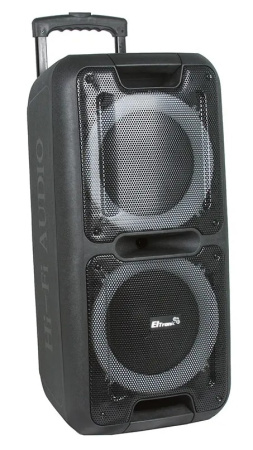 Портативная колонка ELTRONIC 20-14 DANCE BOX 300 динамик 10" 2шт. 120Вт, Bluetooth, TWS, FM, USB,  m