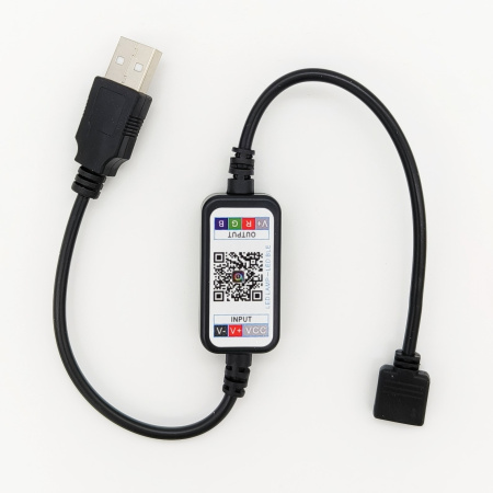 Контроллер светодиодной ленты RGB, 5/12в, USB, Bluetooth, 2а