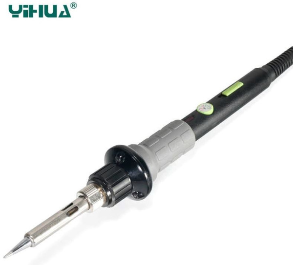 Паяльник Yihua 947-V, 200..480°С, 60вт, подсветка, подставка, очиститель жала 