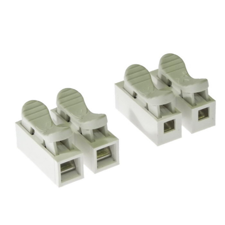 Клемма соединительная Ruichi 021-2, нажимная для светильников, Cu, 1…2.5мм2, 400В, 10А