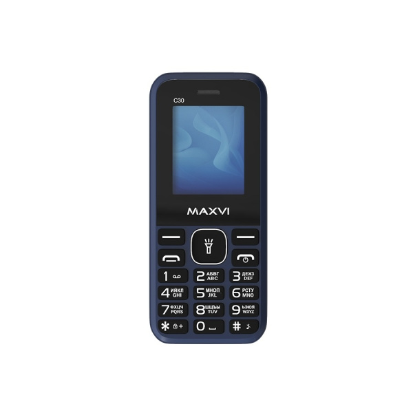 Сотовый Maxvi C30 Blue 2sim/1.77"/160*128/microSD/0.3МП/Bt/600мАч/моноблок