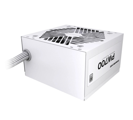 Блок питания 700Вт Powercase PW700 White (APFC,120мм,2PCI-E,5SATA,80+)[PSW-700W-DC]