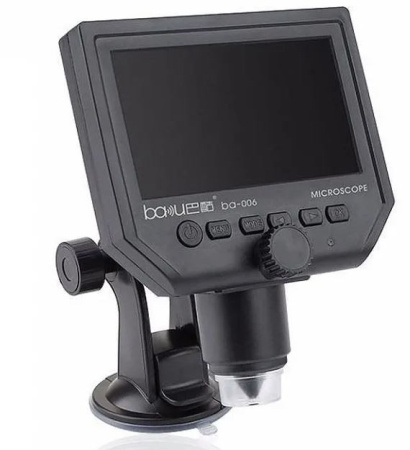 Микроскоп BAKU BA-006, цифровой, 3.6Mp,1..600x, LCD 4.3", 8LED, MicroSD
