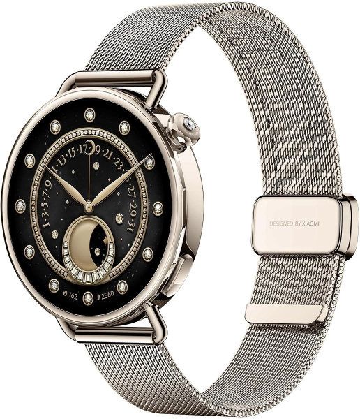 Смарт-часы Xiaomi Watch S4 41мм 1.32" AMOLED корп.золотистый рем.золотистый разм.брасл.:120-190 мм (BHR07VWGL)