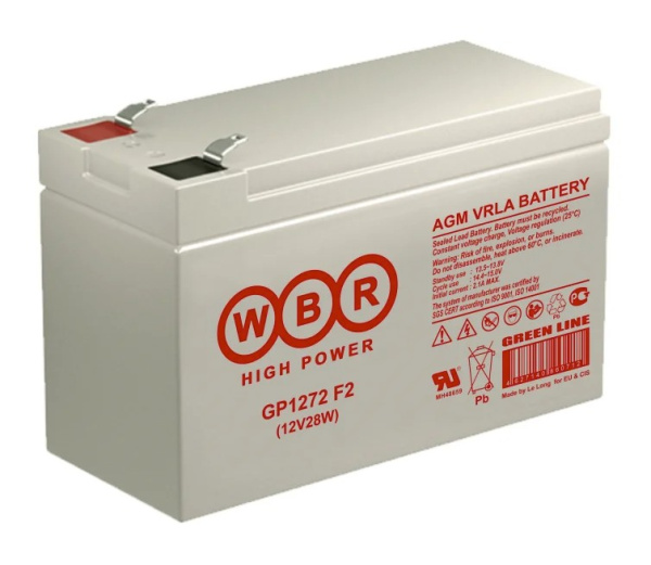 Аккумулятор WBR GP1272 12V,7Ah,F2,(94+6/д151/ш65)