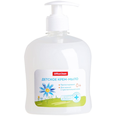 Мыло жидкое 500мл, OfficeClean "Ромашка" детское, с дозатором 319530