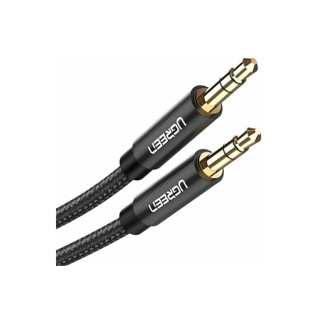 Кабель_аудио 3.5дж-3.5дж - _2м соединитель UGREEN AV112 (50363) черный