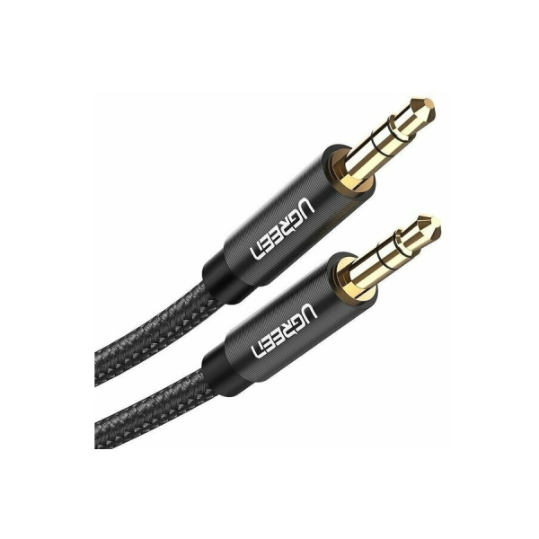 Кабель_аудио 3.5дж-3.5дж - _2м соединитель UGREEN AV112 (50363) черный