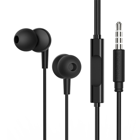 Гарнитура проводная BOROFONE BM49 вставные, кабель 1.2м, черный