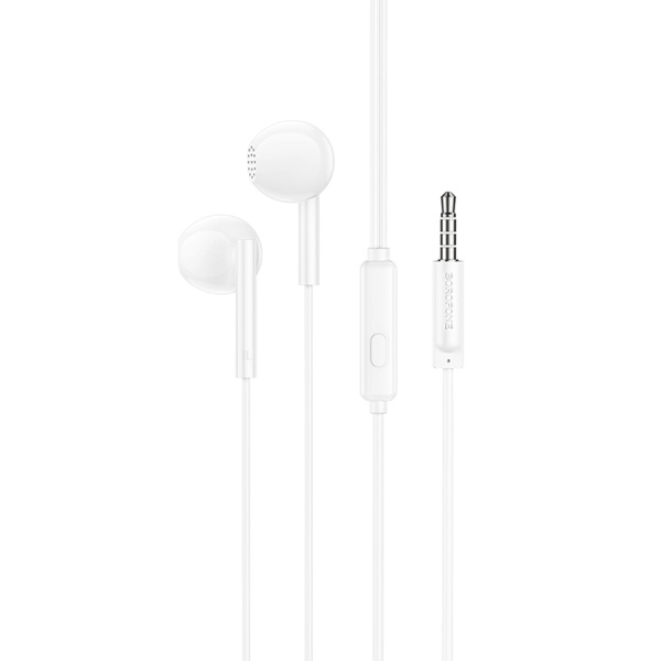 Гарнитура проводная BOROFONE BM76 вставные, кабель 1.2м, белый