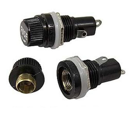 Держатель предохранителя 5*20мм, в корпус M12, 10а, крышка с резьбой, ZH254