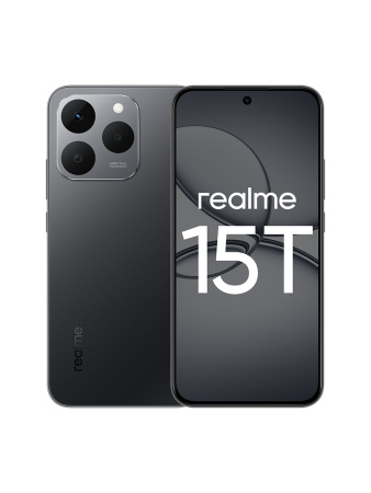 Смартфон Realme 15T 12Гб 256Гб Темно серый 6.57", AMOLED, 2372*1080, 2*2.5+6*2ГГц, 50+2Мп, 50Мп, NFC, 5G, 7000мАч, And 15