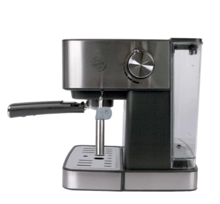 Kофеварка Endever Costa-1065 Silver 850Вт, 1.6л, 20 бар, рожковая, тип кофе: молотый