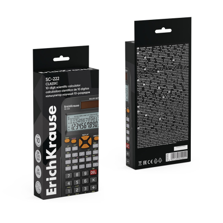 Калькулятор ErichKrause SC-222 Classic 10-разрядов, научный (62005)