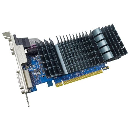 Видеокарта GeForce GT710 Asus 2Гб EVO GDDR5,64bit,DVI,HDMI,VGA,LP,пассивная(GT710-SL-2GD5-BRK-EVO) ret