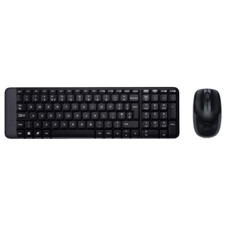 Беспроводной комплект Logitech MK220 (920-003169) радиус действия до 10м, Black