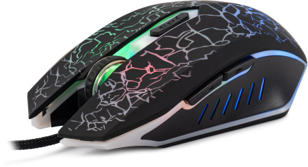 Игровая мышь USB Oklick 896G оптическая, 12800dpi, 5кн, Black