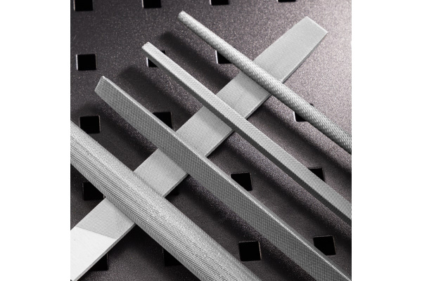 Набор напильников Deli DL352085 5шт инструментальная сталь T12, обрезиненная пластиковая рукоятка.