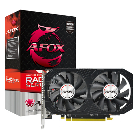 Видеокарта Radeon RX 560 Afox 4Гб GDDR5,128bit,DVI,HDMI,DP,2FAN (AFRX560-4096D5H1-V2) ret