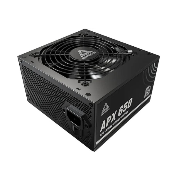 Блок питания 650Вт Montech APX 650W (ATX 2.43,APFC,120мм,2PCI-E,6SATA,80+Standard)[XWYA11-650W]