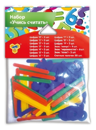 Счетный материал ПЧЕЛКА "Учись считать" УС-1
