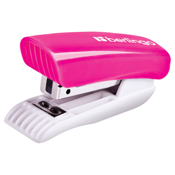 Степлер №10 BERLINGO "Blitz" на 10л. розовый (DSp_10210)