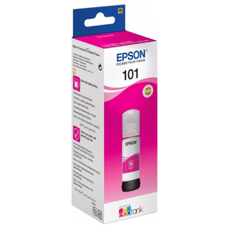 Контейнер_с_чернилами Epson 101 (C13T03V34A) для L4150/L4160/L6160/L6170/L6190 пурпурный (70 мл)