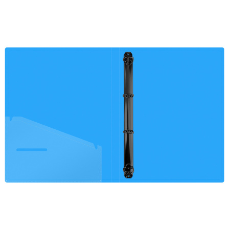 Папка 2 кольца BERLINGO "Neon+Metallic+DoubleWhite", 24мм, 1000мкм, ассорти (RB4_2D398)