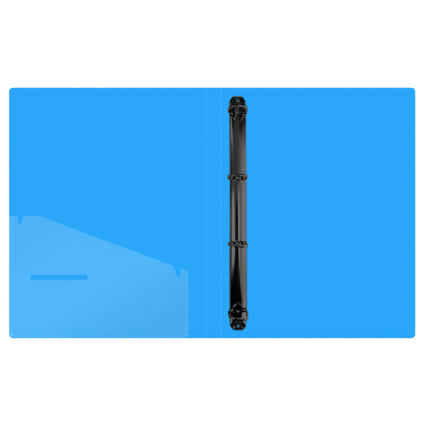 Папка 2 кольца BERLINGO "Neon+Metallic+DoubleWhite", 24мм, 1000мкм, ассорти (RB4_2D398)