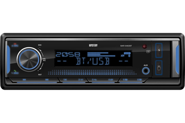 Автомагнитола Mystery MAR-848DBT 1DIN, 4x55Вт, DSP, MP3, FM, SD, USB, AUX, Bluetooth