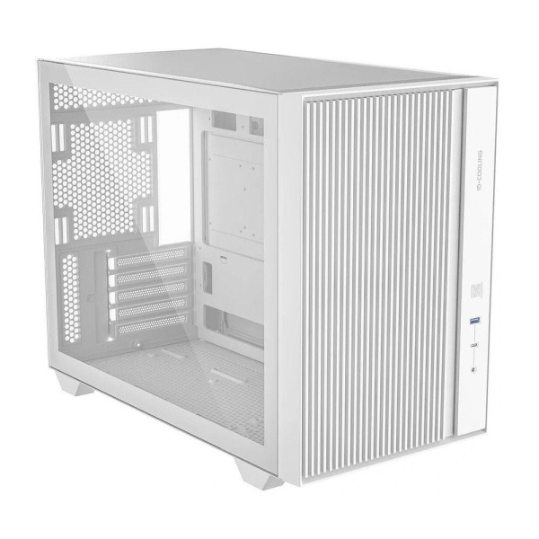 Корпус Case ID-Cooling FLOW 500 White mATX/win TG/ no fan/ Gen2 Type C/ CPU 180mm/ GPU 403mm/ no PSU