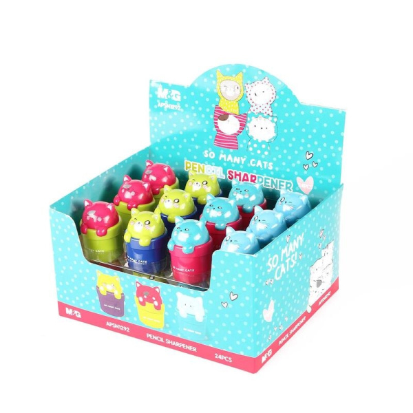 Точилка M&G "So Many Cats" с контейнером (APSN1292)