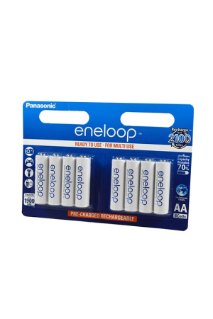 Аккумулятор Ni-MH AA Panasonic eneloop BK-3MCCE/8BE 1900mAh/1.2в, блистер 8шт.