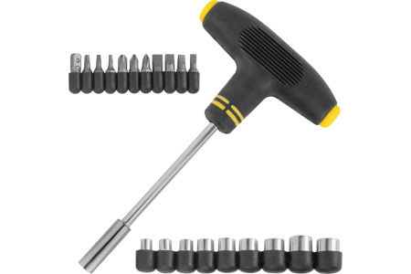 Отвертка с набором бит и головок Kolner KSDS 1/11/9