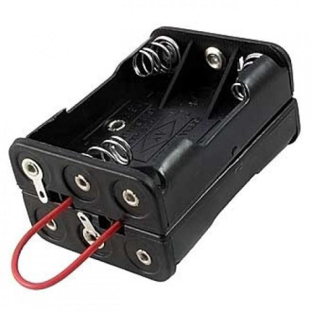 Батарейный отсек (держатель) AAA*6, 6S1P, 52*37*26мм, 2 провода, BH-463