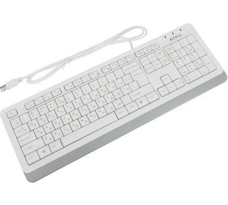 Клавиатура USB A4Tech Fstyler FK10 белый/серый (FK10 White)