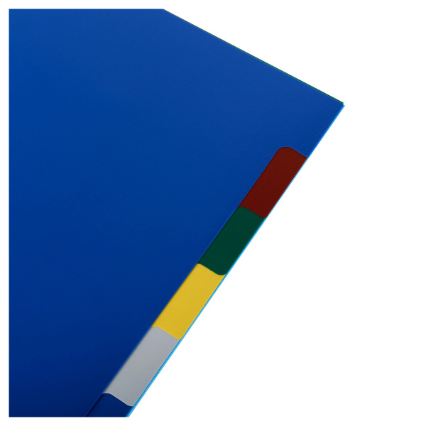 Разделитель листов OfficeSpace цветовой, А4, 10л. пластик (366047)